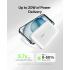 Belkin BoostCharge power bank 10000mAh, portable power bank with integrated cable PD 20W, fast charge USB-C power delivery, power bank fast charging for iPhone 16 series, iPad Pro, Galaxy S24 and more - White
